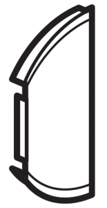 Лицьова панель двоклавішна без маркування ліва або права