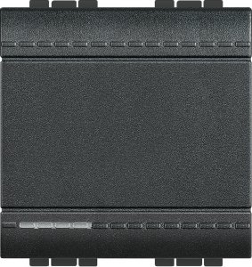 Выключатель одноклавишный однотактный (кнопка) 1NO, 2 модуля, 10 А, 250 В~, винтовые клеммы