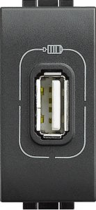 Фото Зарядное устройство USB 1,1A 250 В~, 1 модуль