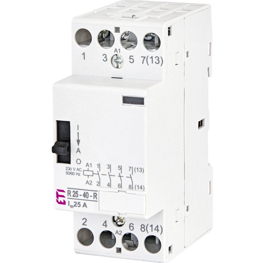 Фото Контактор модульний R-R 25-40 230V AC (ручн.управл.)