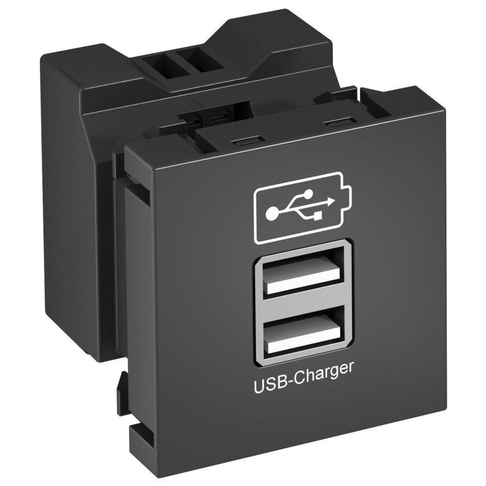 Фото Зарядний пристрій USB modul 45, 2xUSB, max 2,1A 
